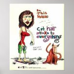 scan0050cat hair is sticky posters