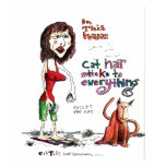 scan0050cat hair is sticky t-shirts