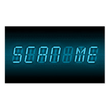 SCAN ME : digital readout Business Card Template