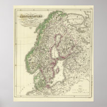 Scandinavia until the Peace of Friedrichshamm Poster