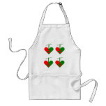 Scandinavian Christmas Hearts aprons