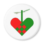 Scandinavian Christmas Hearts magnets