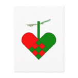 Scandinavian Christmas Hearts postcards