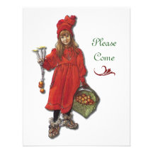 Scandinavian Christmas Party Personalized Announcements