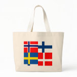 Scandinavian Flags Quartet bags