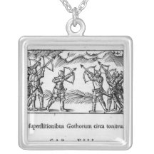 Scandinavians using their arrows pendant