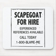 Scapegoat For Hire Mousemats