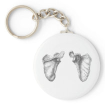 Scapula Grey Key Chains