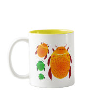 Scarab Beetle Coffee Mugs