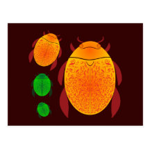 Scarab Beetle Postcards