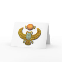 Scarab-gold Greeting Card