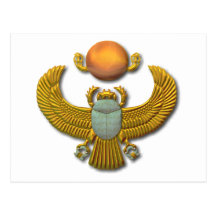 Scarab-gold Postcard