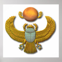 Scarab-gold Print