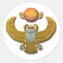 Scarab-gold Sticker