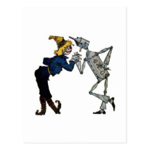 Scarecrow and Tinman Post Card