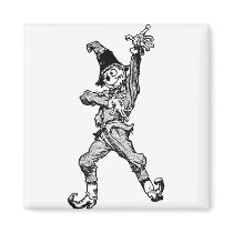 Scarecrow Dancing Disco Style Magnet