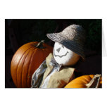 Scarecrow & Pumpkins Greeting Cards