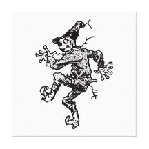 Scarecrow Striding Canvas Print