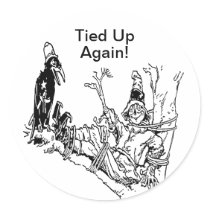 Scarecrow Tied in Tree Sticker