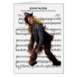 Scarecrow w/Sheet Music Background Cards