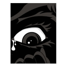 Scared Boy Postcard
