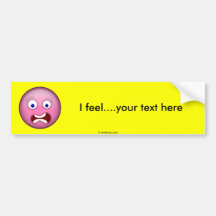 Scared Purple Bumper Stickers