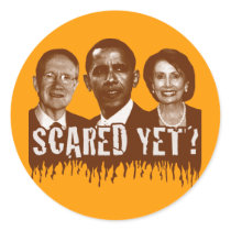 Scared Yet? Round Stickers