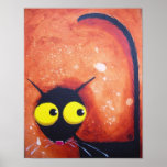 Scaredy Stressie Cat Poster