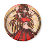 Scarlet Belly Dancer Magnet