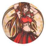 Scarlet belly dancer stickers