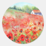 Scarlet Carpet Round Sticker