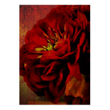 Scarlet Flower Business Card Templates