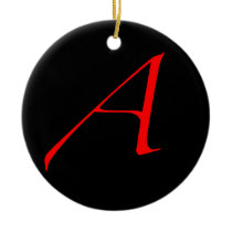 Scarlet Letter A / Atheism Ornaments