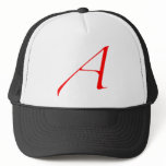 Scarlet letter A (for Atheist) Mesh Hats