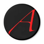 Scarlet letter A (for Atheist) magnets