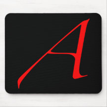 Scarlet letter A (for Atheist) Mouse Pad