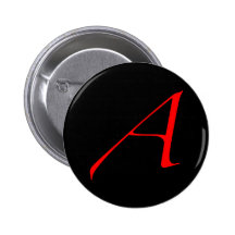 Scarlet Letter Pinback Button