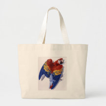 Scarlet Macaw Portrait Tote Bag