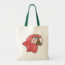 Scarlet Macaw Tote Bags