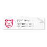 Scary bear address label bumper sticker