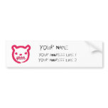 Scary bear address label bumper stickers