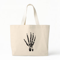 scary bone hand halloween bags