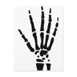 scary bone hand halloween postcards