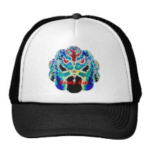 Scary Cat Mesh Hat