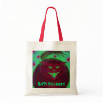 Scary Cat Red 'Happy Halloween' bag