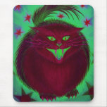 Scary Cat Red  mousepad vertical