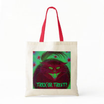 Scary Cat Red 'Trick or Treat?' bag