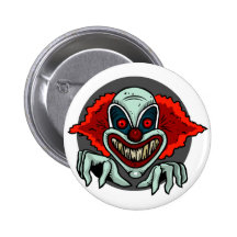 Scary Clown Button