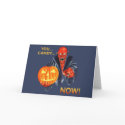 Scary Devil Halloween card