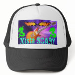 Scary Evil Deadly Skull Guitar Logo Baseball Hat